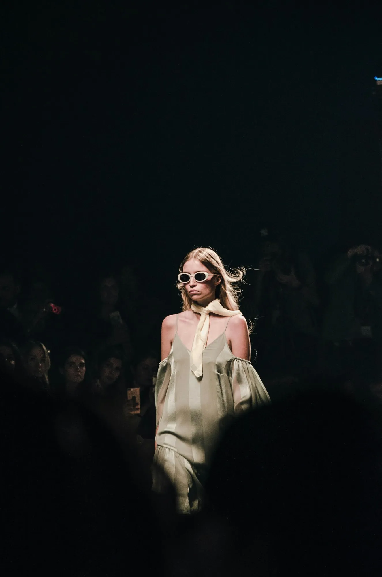Model on a fashion show runway