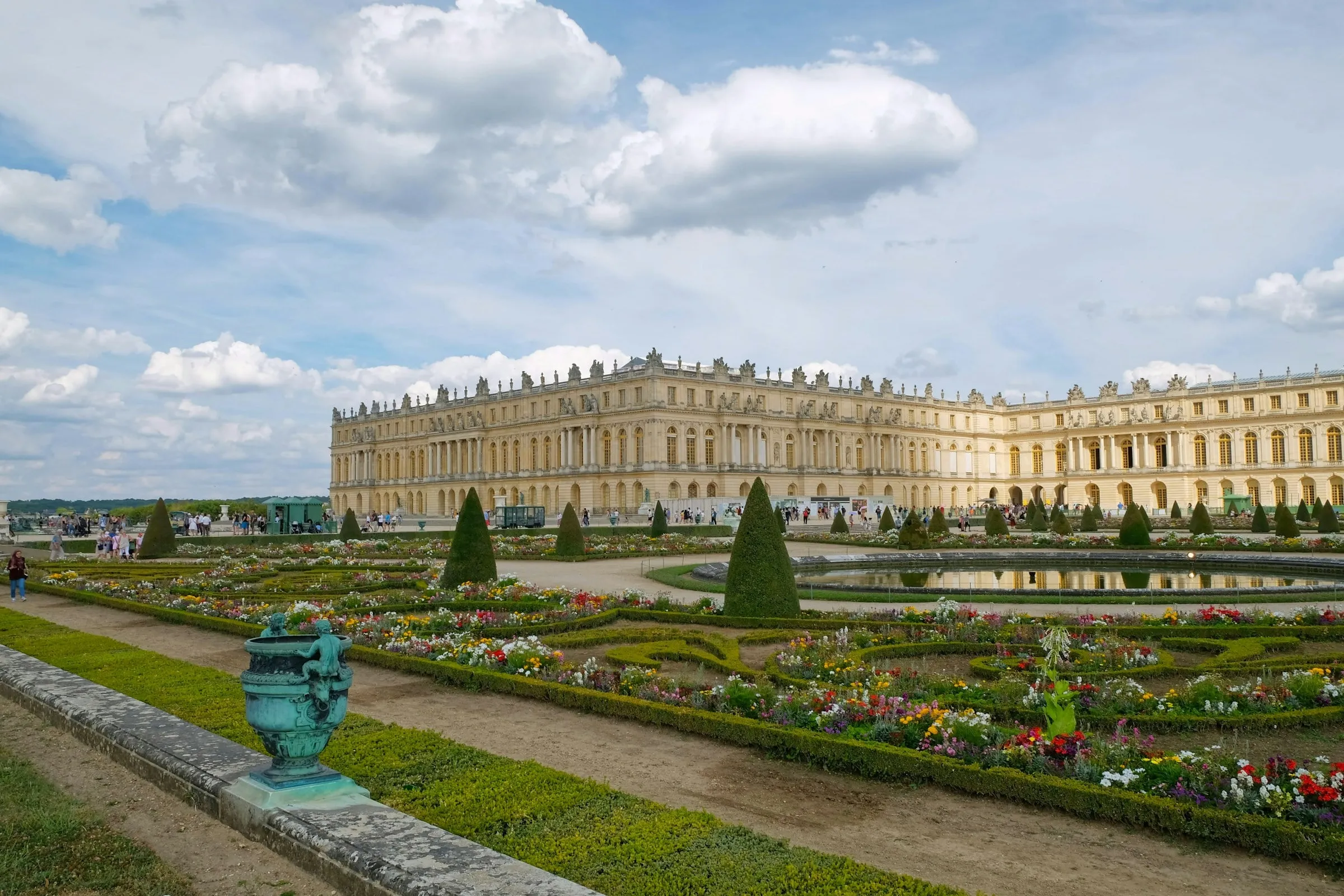 Palace and formal French parterres